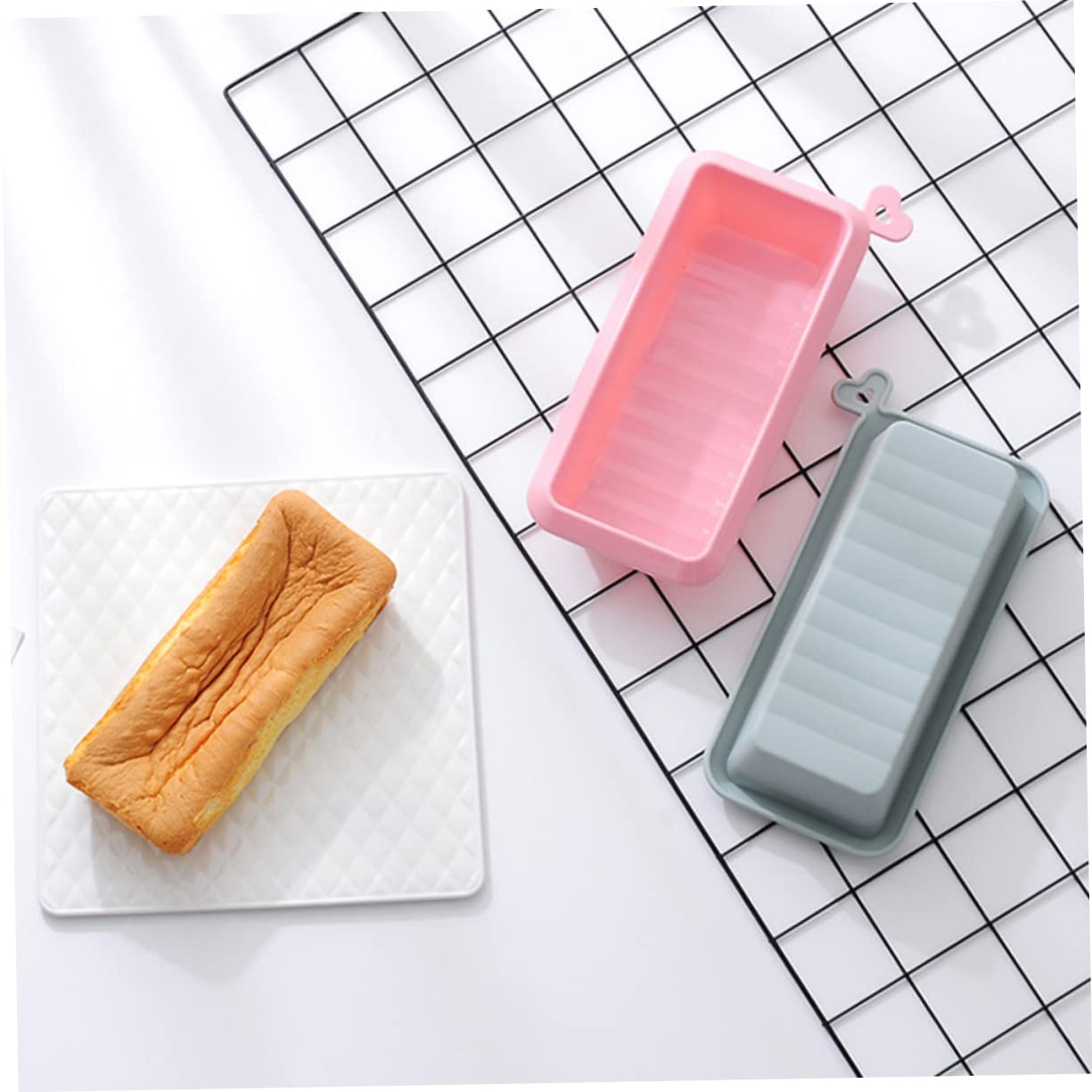 BESTonZON 2pezzi Stampo in Silicone per Torte Stampi per Dolci da Forno Utensili da Forno Riutilizzabili per Uso Domestico