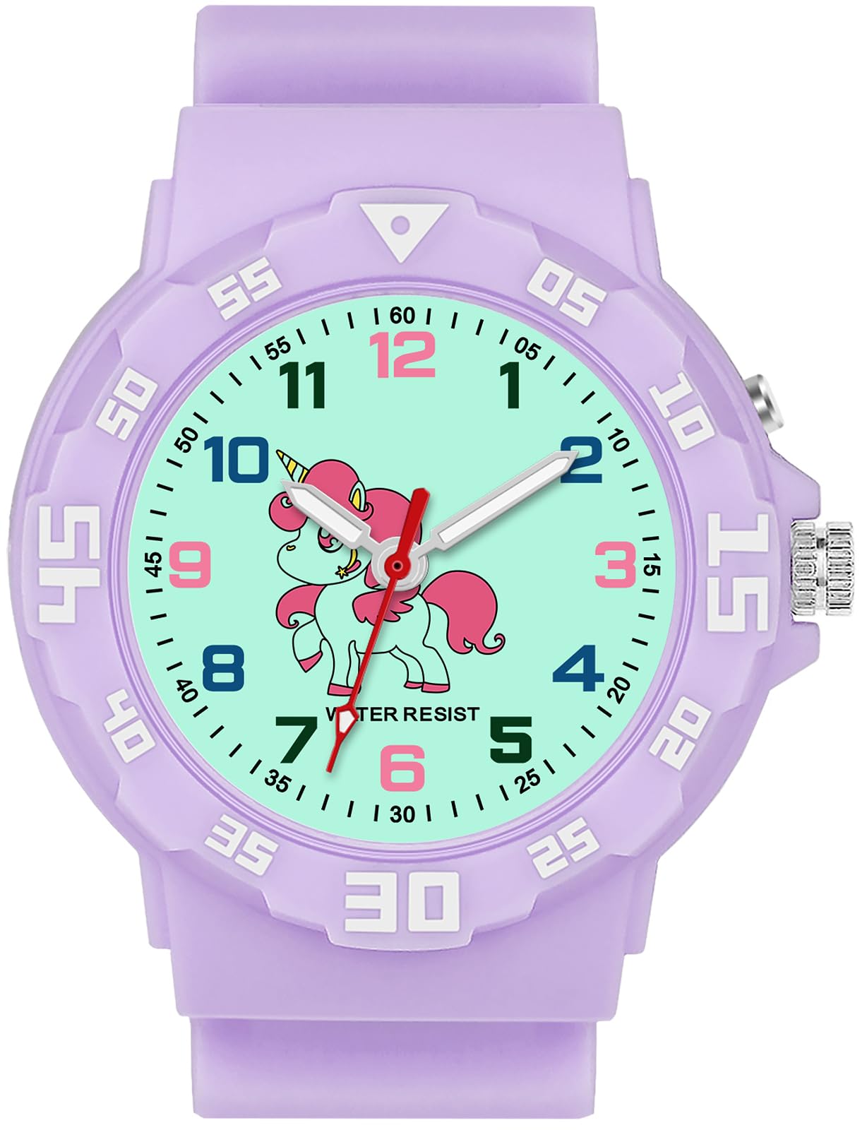 TENOCK Orologio Analogico Per Bambini Per Ragazzi E Ragazze Orologio Per Bambini Con Luce Notturna 30 M Impermeabile Per 4-12 Anni Per Insegnamento Del Tempo O Regali Per Bambini