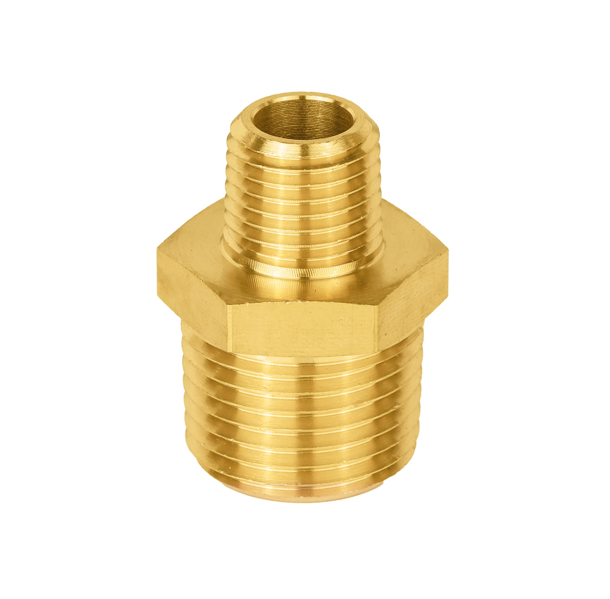 EFIELD - Confezione da 10 adattatori dritti NPT maschio da 1/2" x 1/4" per tubi in rame, ottone o ferro