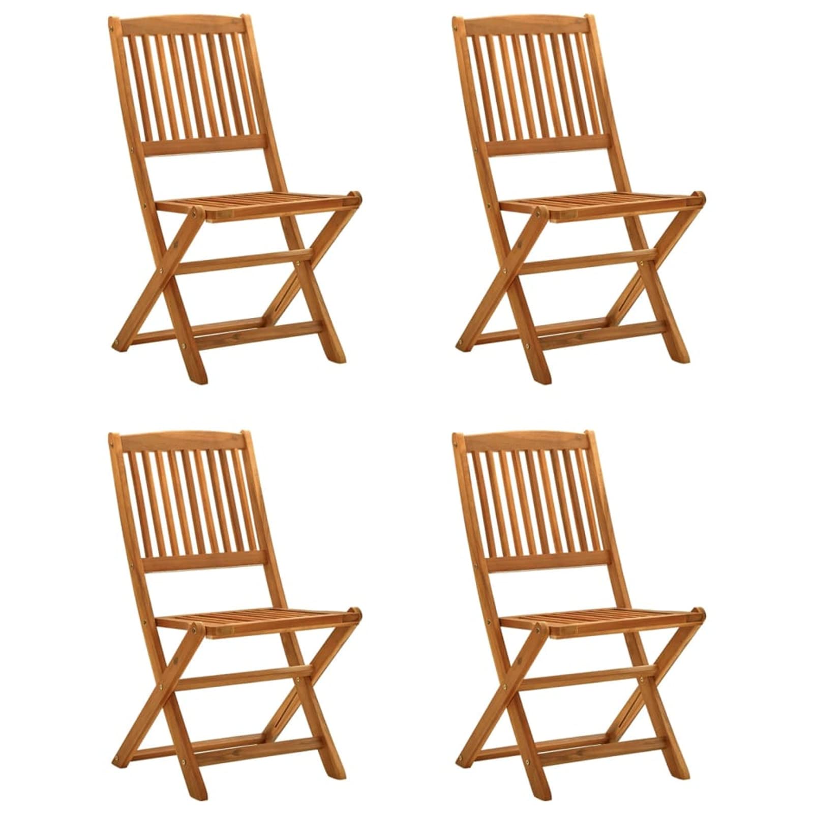 Chaises de jardin en eucalyptus pliables et gain de place pour repas sur la terrasse