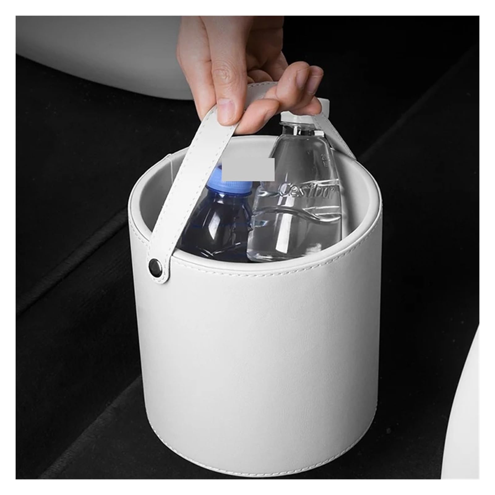 Auto Mülleimer Für Leading Ideal LiXiang L7 L8 L9 Auto-Mülleimer-Innenraum-Aufbewahrungsbox-Zubehör Abfallbehälter Autos(White)
