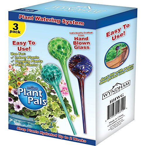 Wyndham House Plant Watering Globe Set, Set of 3, Indoor & Outdoor