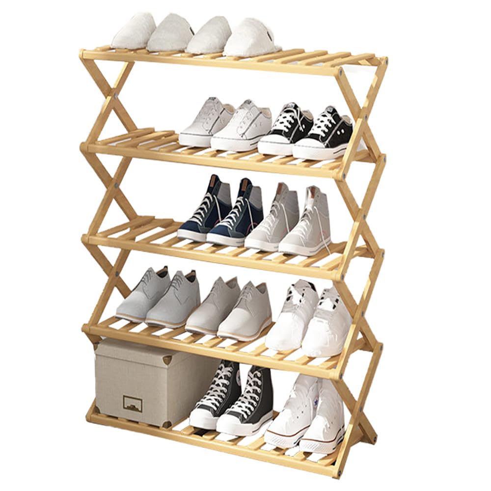 Scarpiera Pieghevole A 9 Ripiani, Organizer Per Ingresso - In ABS Leggero, Montaggio Senza Utensili, Per Appartamenti