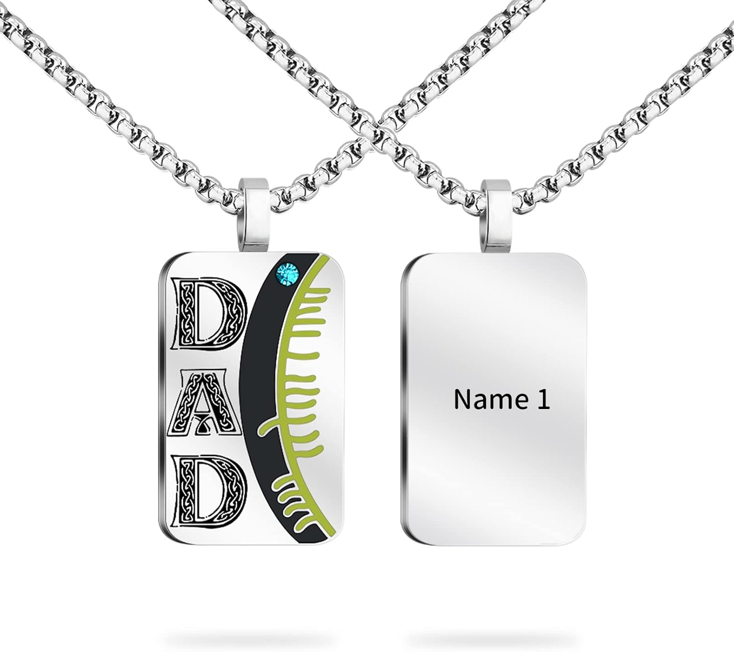 Personalized Necklace for Dad with Birthstones Bhutan Ubuy