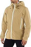 Vista 2 de Runcati Chaqueta Softshell para hombre, con forro polar, rompevientos, bloque de color, impermeable, con capucha, para senderismo