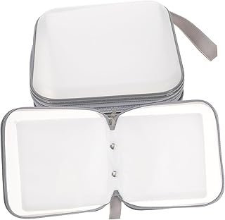 CIYODO 2 Pçs Bolsa De Embreagem Para CD Para Montagem Em Carro Bolsa De Armazenamento De Viagem Carteira De Viagem Com Capacidade Para 40 Capa Dura Dvds Porta-Carteira Porta-Carteira De