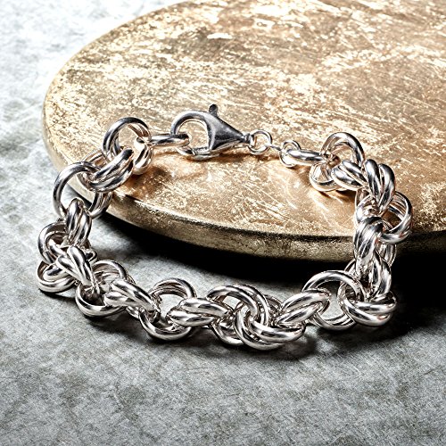 Ross-Simons Italian Sterling Silver Double Rolo-Link Bracelet3