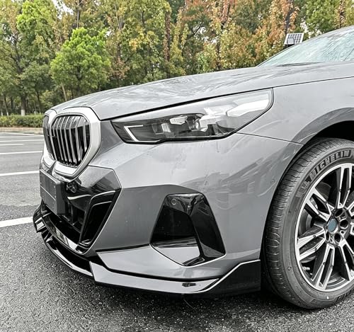 Front Spoiler Splitter Lip for BMW 5 Series I5 G60 G61 M Sport 2024-2026, Gloss Black - Image 5