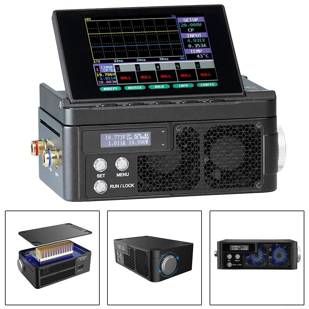 MDP-L1060 Elektronischer Lasttester, Gleichstrom, 100 W, verstellbar, digital, mit 2,4 G drahtloser Steuerung, Konstantstromspannung, Widerstandsmodus für Batteriekapazitätstests, Laborforschung