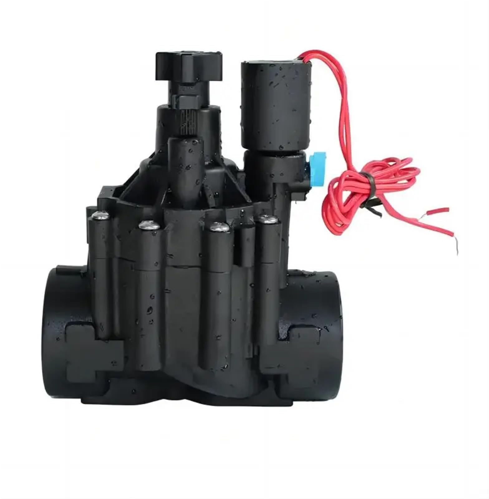 Elektrozawór do nawadniania 1-1/4", 220 V, 12 V, 24 V, blokada z regulacją przepływu (DC 12 V)