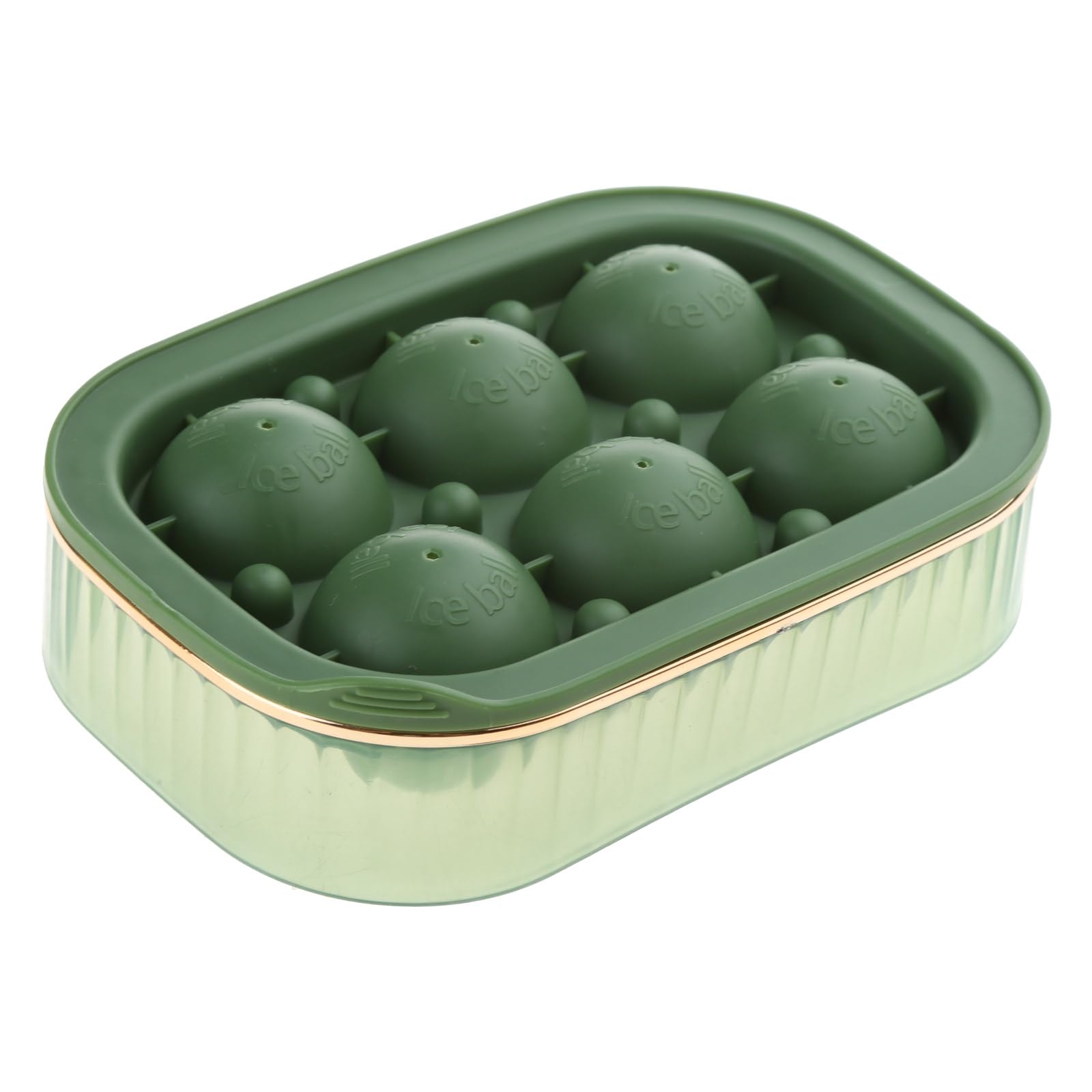 Tsophreniq Balls Hockey Mold Cocktail Ball Maker Round Tray with Lid Tray Box for Freezer Kitchen Tool Cube Mold for