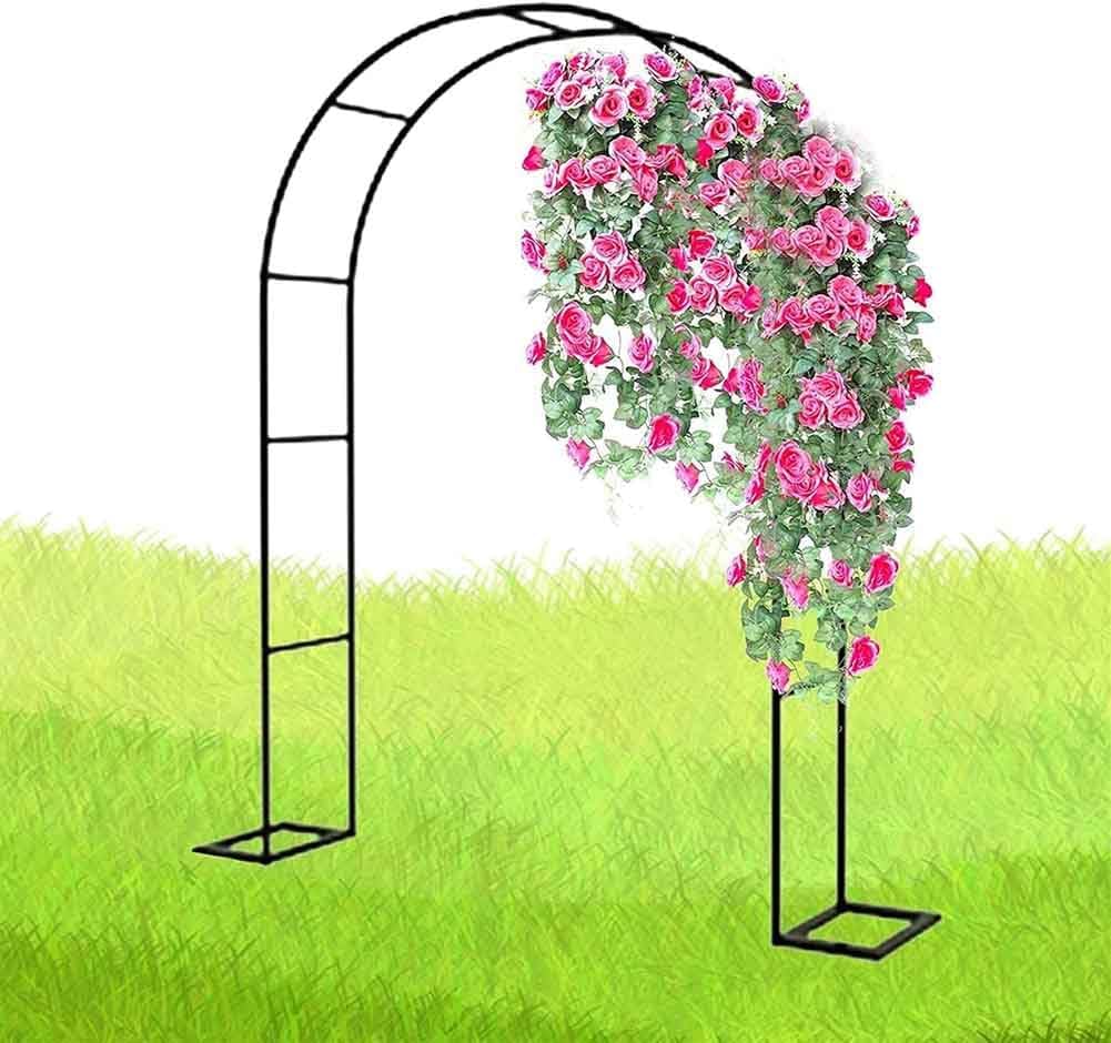 Large Garden Arch, Extra Wide 300/350Cm Garden Arbor Archway, Rose Arch for Roses Climbing Plants Support Wedding Arch Extra Tall Pergola Trellis Grape Vines Archway,Green,W1.8M*H2.2M