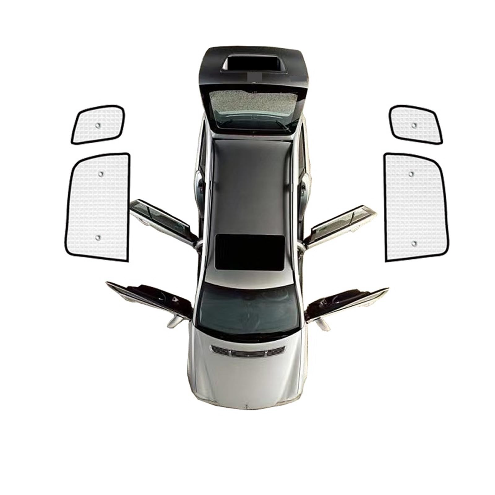 Parasol Lateral Coche Para Benz Para GLK X204 2008 2009 2010 2011 2012 2013 2014 2015 Parasol Para Ventana Lateral De Coche Cortina Malla Para Parabrisas Delantero Parasoles Coche (Tamaño : 4-Front W