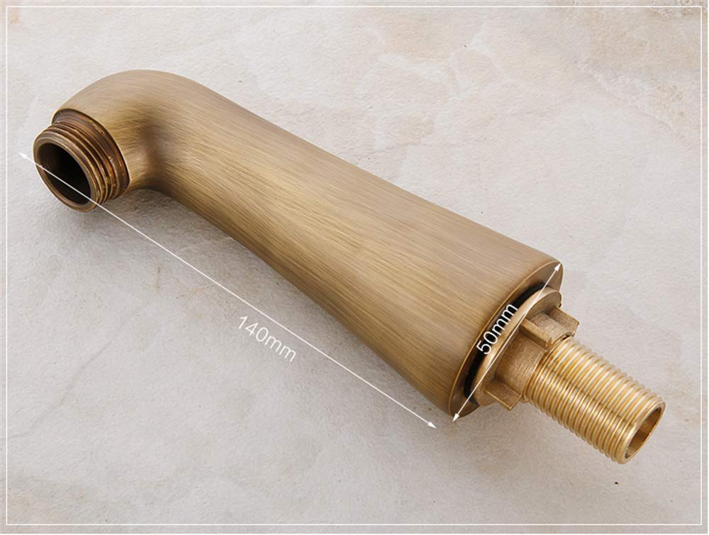 Vintage antyczny brąz montowany na blacie bateria umywalkowa bateria wannowa z prysznicem ręcznym retro telefon styl bateria wannowa do łazienki