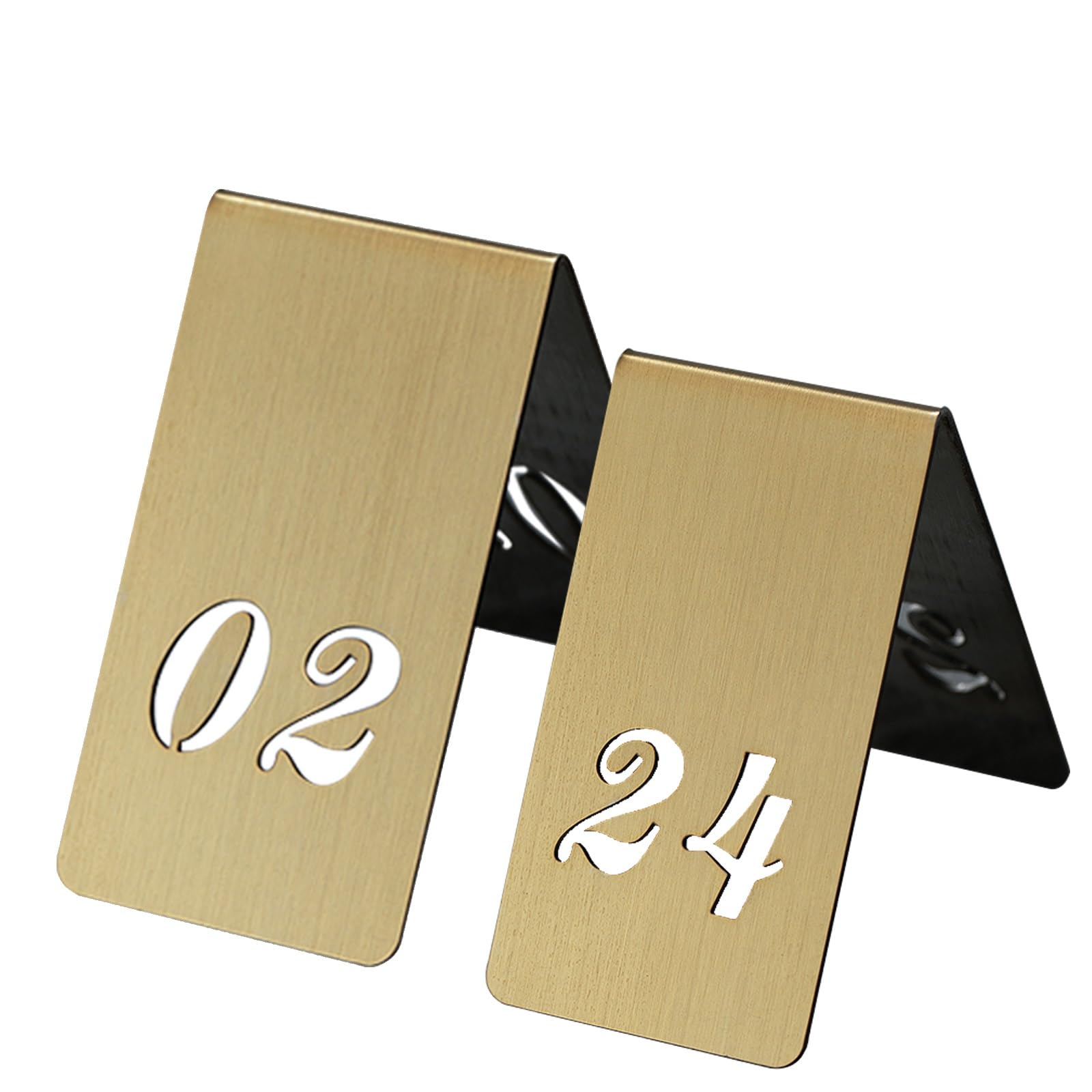 10 Pezzi Numeri Per Tavoli Ristorante Tavolo, Doppio Lato Numeri Tabella Segni Numero Tabella Tenda Numeri Acrilici Carte Segni Numeri Per Ricevimenti, Banchetti, Ristoranti E Matrimoni (oro)(1-10)