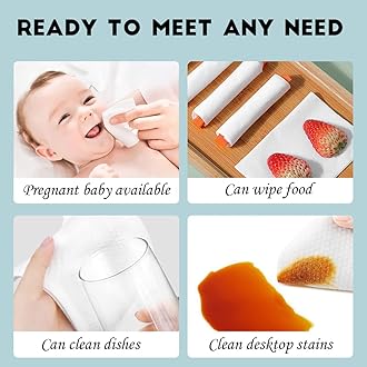 Disposable Face Towel 100 Count for Washing Soft Cotton Dry Wipes Facial Cloths Towelettes for Washing and Drying, Facial Tissue for Cleansing, Skincare and Makeup Remover (4 Pack)