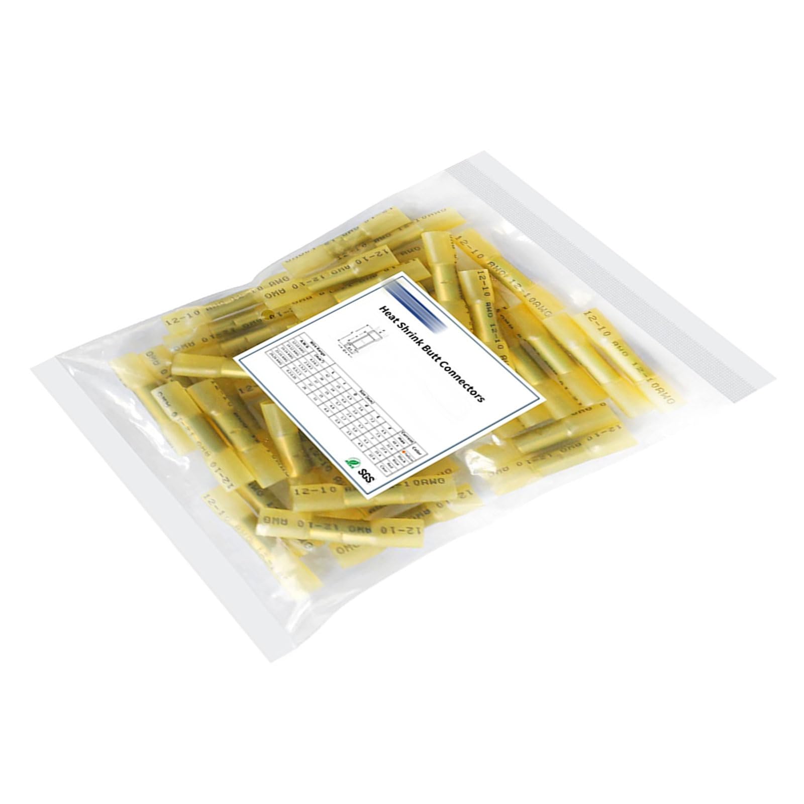 100pcs Heat Shrink Terminals for Electrical Wiring and Automotive Repair Connectors