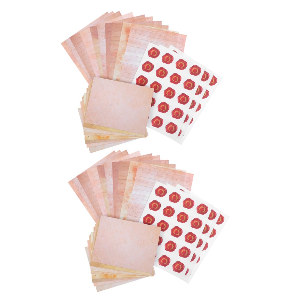 Alipis 100sätze Briefpapier-set mit Umschlägen Vintage-design Liniertes Papier Tinteinheim für Briefe und Einladungen Retro-ästhetik Personalisierte Notizen Geeignet für Anlässe