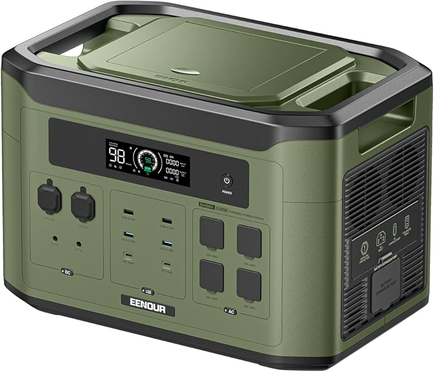 Amazon.co.jp: EENOUR ポータブル電源 F4000 大容量 2048Wh/640000mAh 