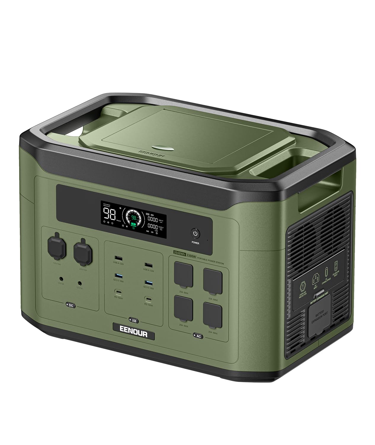 Amazon.co.jp: EENOUR ポータブル電源 F4000 大容量 2048Wh/640000mAh 