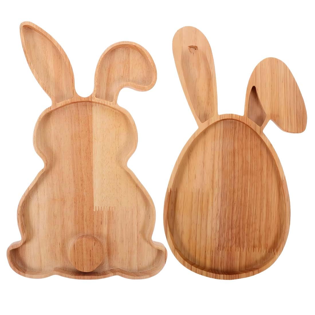 Plateau de table de Pâques en bois de lapin pour apéritif dinatoire