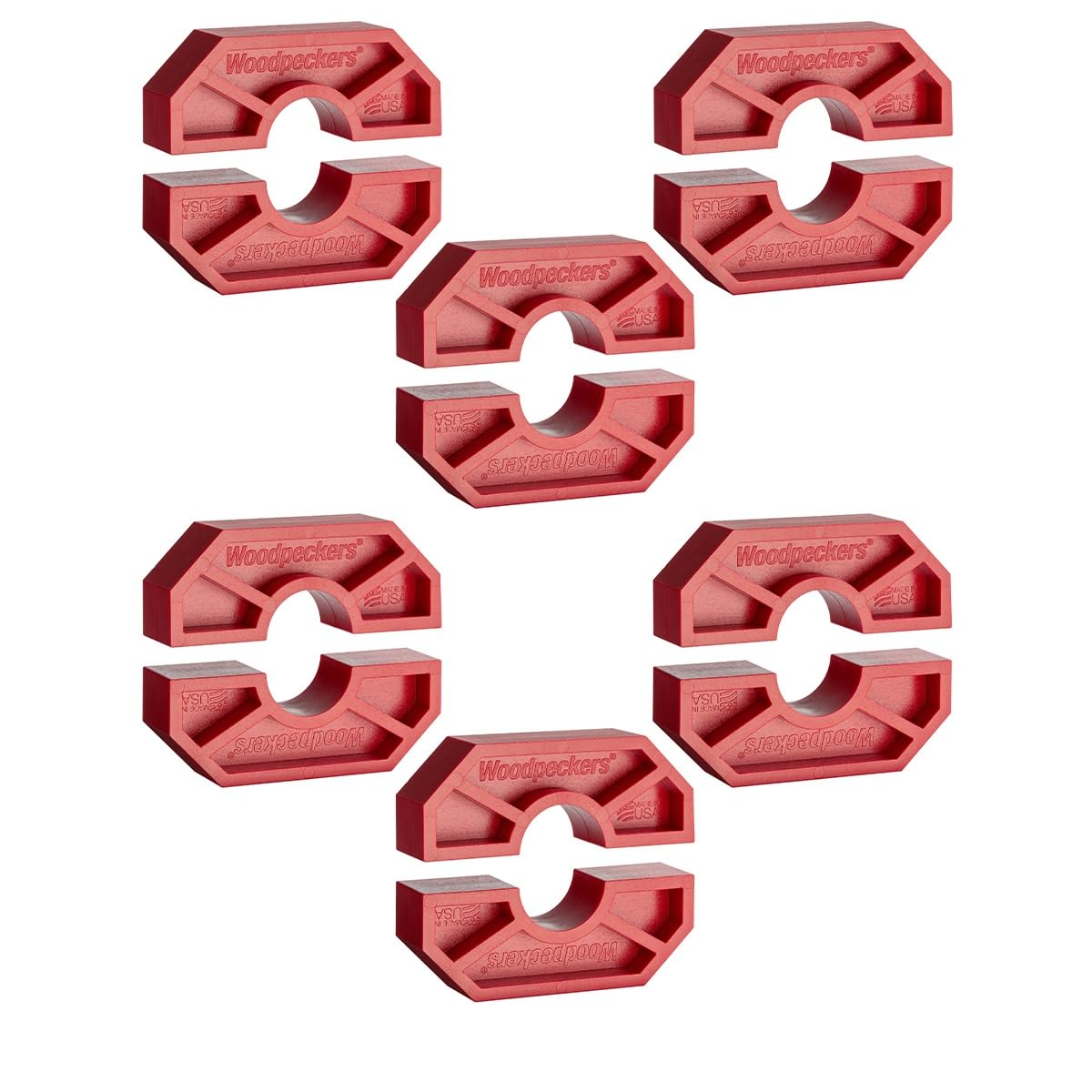 Woodpeckers Joint Bridge Clamp Pad Set, 12 Pack, USA Made, Keeps Boards Level and Equalizes Clamping Pressure - JB-22