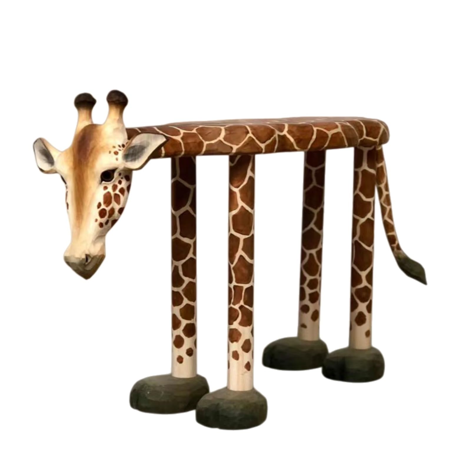 Various Animal Shaped Shoe Stools, Wooden Carvings, Cute Styles, Children's Step Stools, Home Decorations(G)