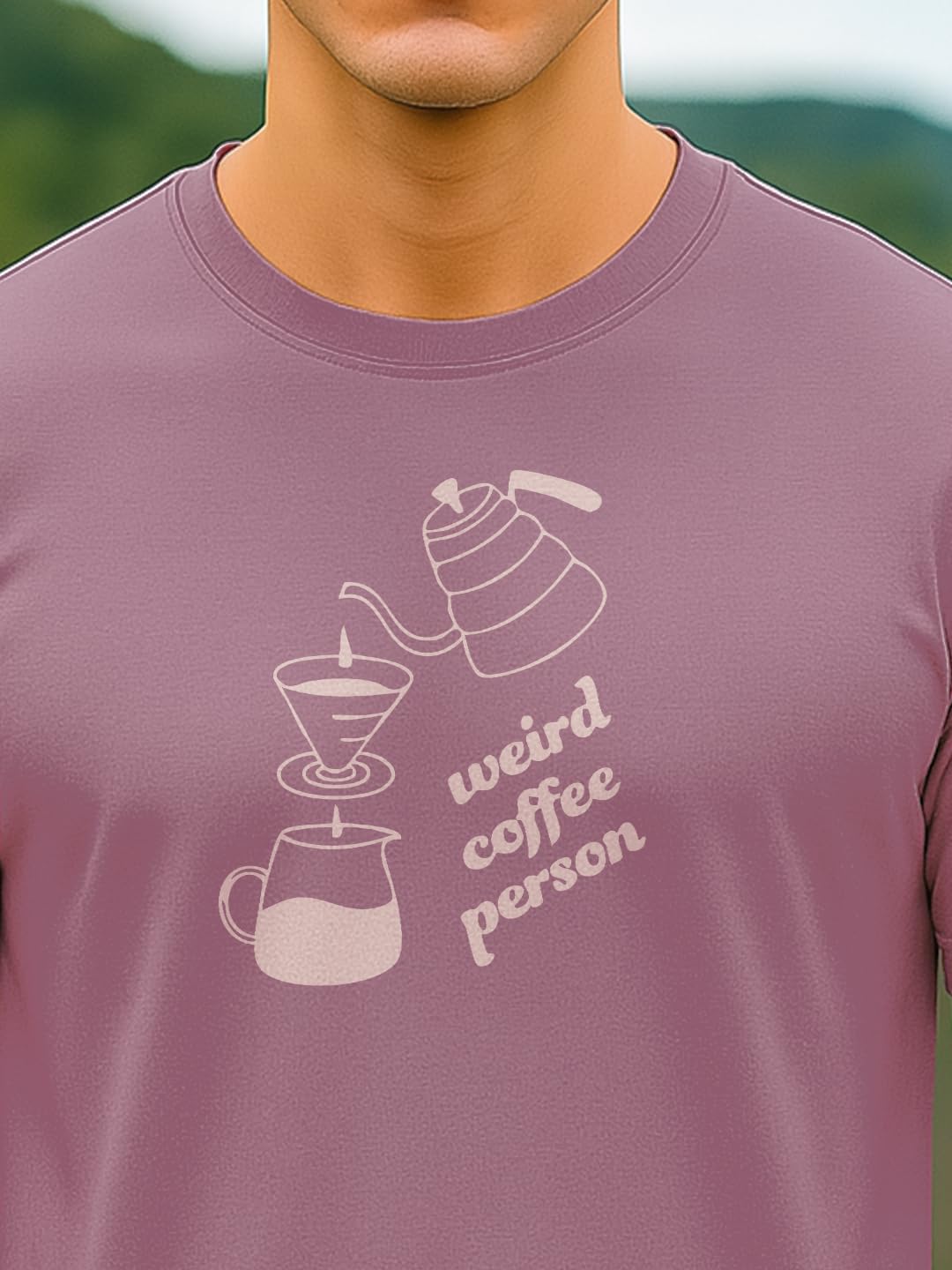 NOBERO Camiseta de hombre con estampado gráfico de ajuste regular