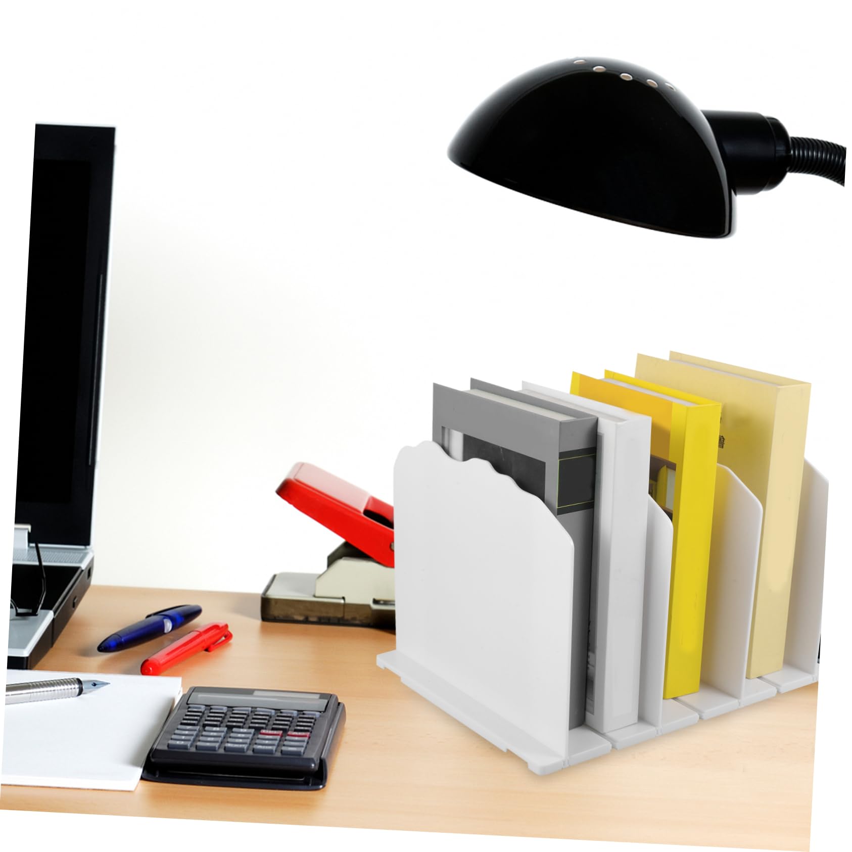 OUNONA Estante Organizador De Bolsos Estantería De Escritorio White Clasificador para Bolsa De Obsequio Separador De Armario Organizador para Bolsa De Compras para Cuarto De Baño o Sala