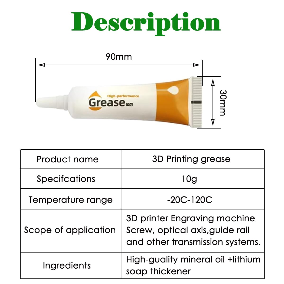 3D Printer Lubricant Grease - Smooth Printing! -3 3D Printer Lubricant Grease - Smooth Printing! -3