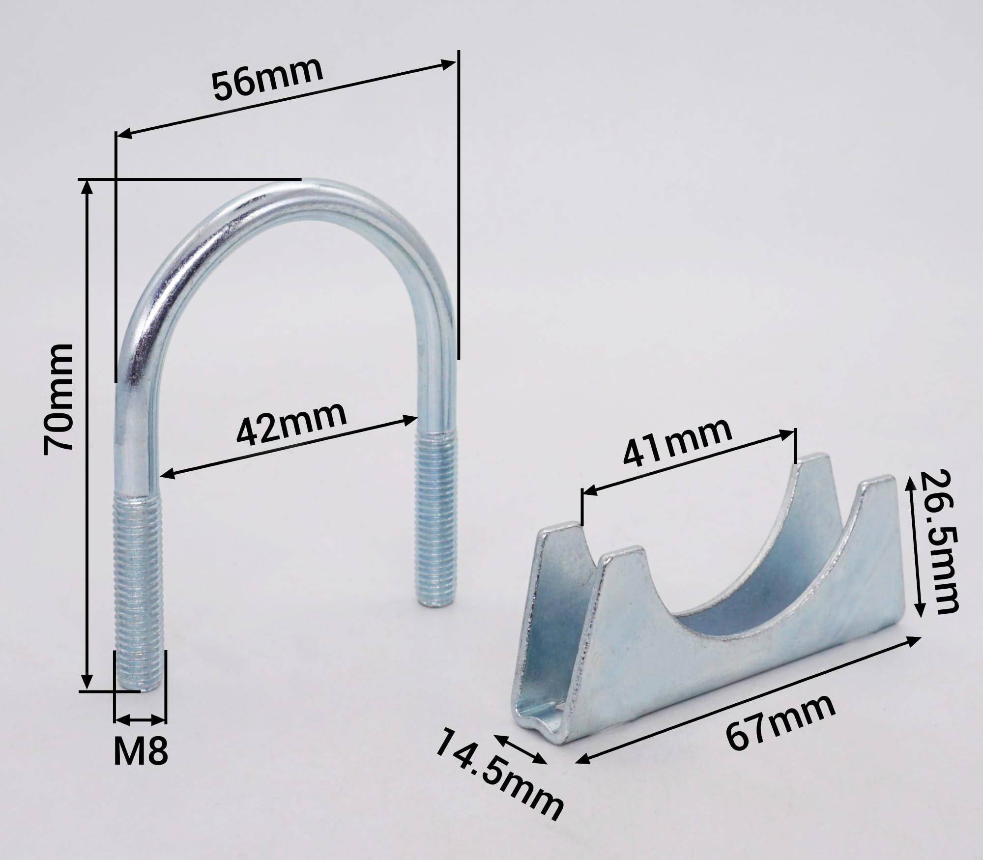 Fascette Stringitubo A Perno Di Snodo W1 Acciaio Zincato 24mm Range Di Serraggio 92-97mm