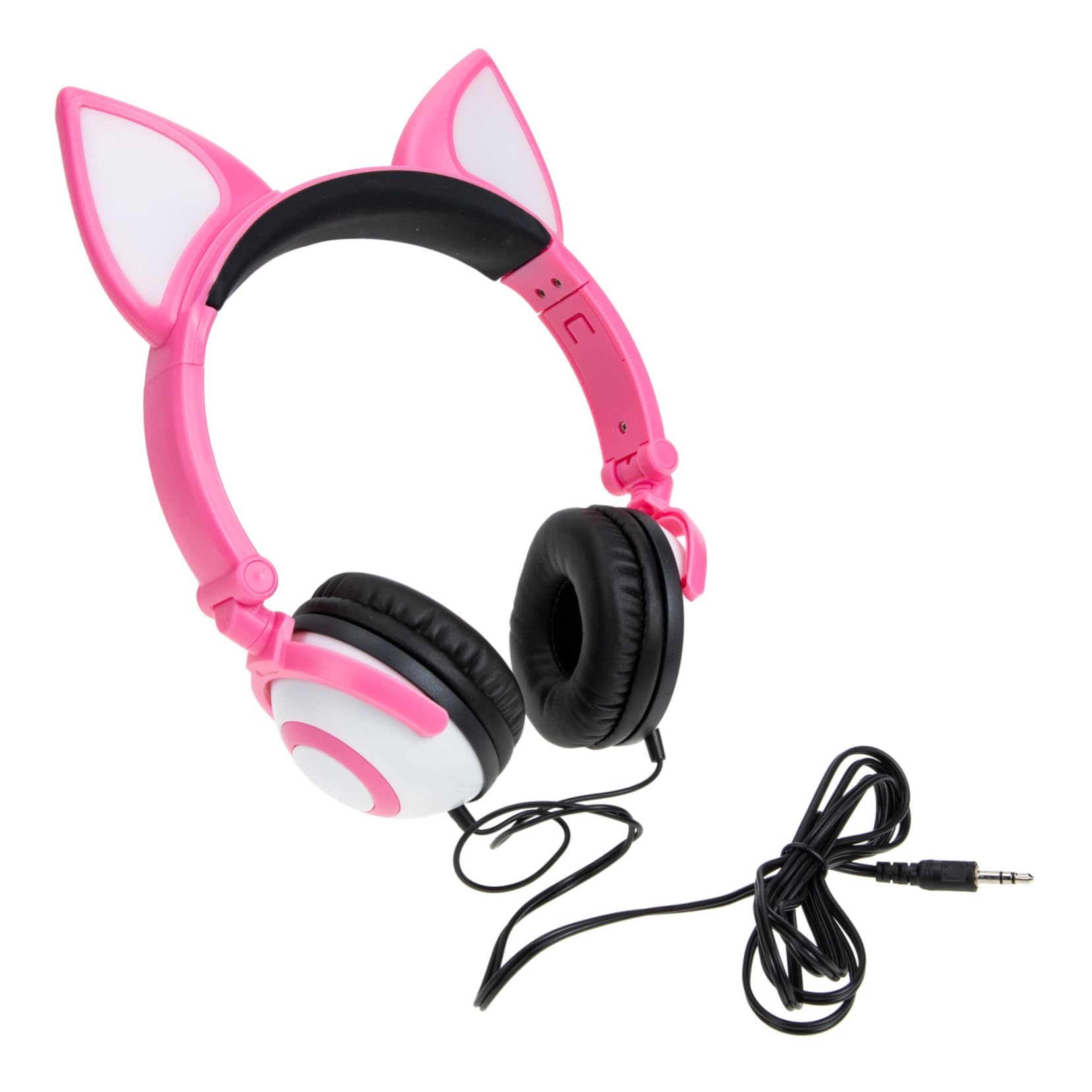 DOITOOL Auriculares Orejas de Gato para Niños, Cómodos y Ajustables, Diseño Adorable y Sonido Estéreo para Uso en Escuela y Viajes