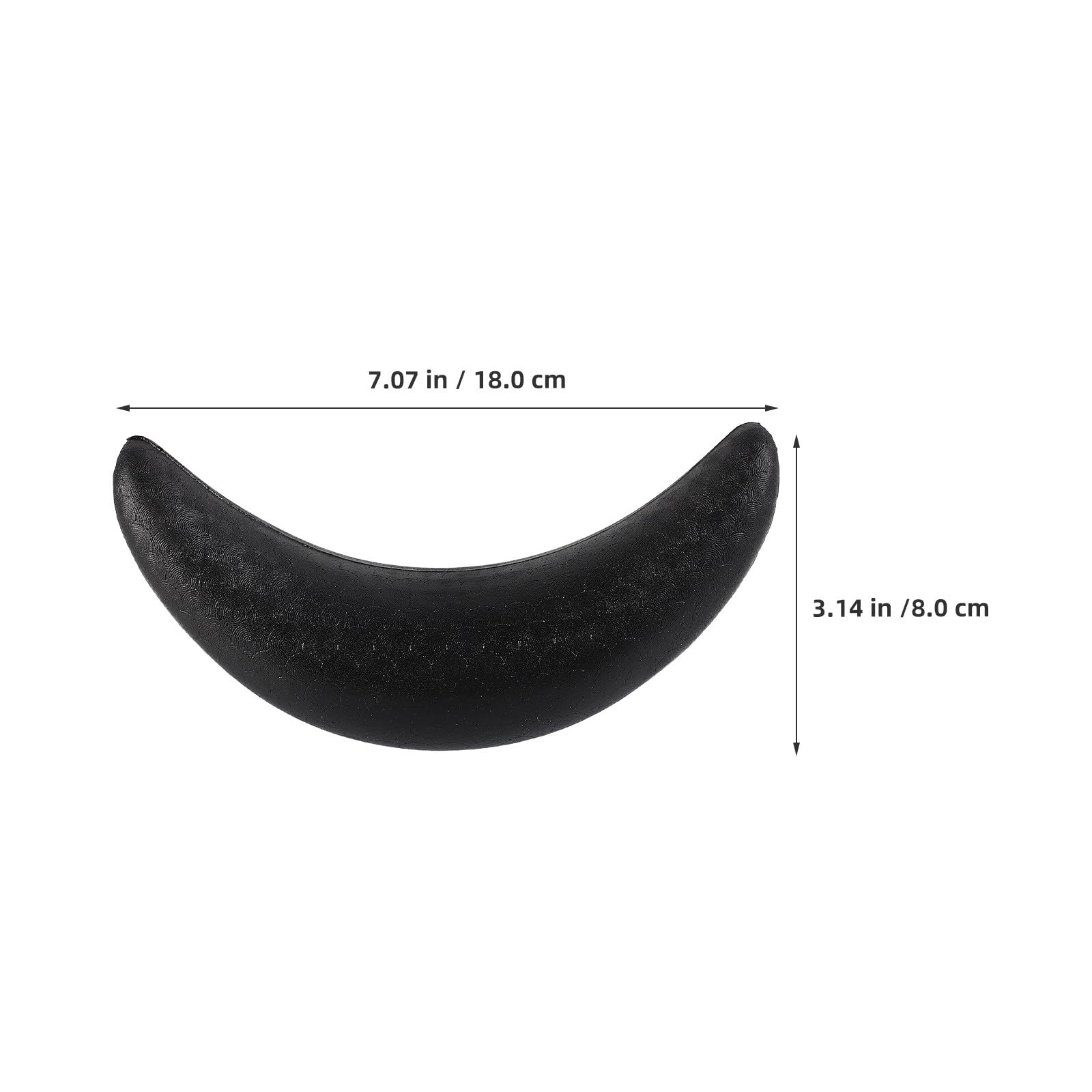4 Cojines Cervicales Negros de Goma para Lavabo de Champú en Salón de Belleza, Almohada E Higiénica para Soporte de Cuello y Cabeza