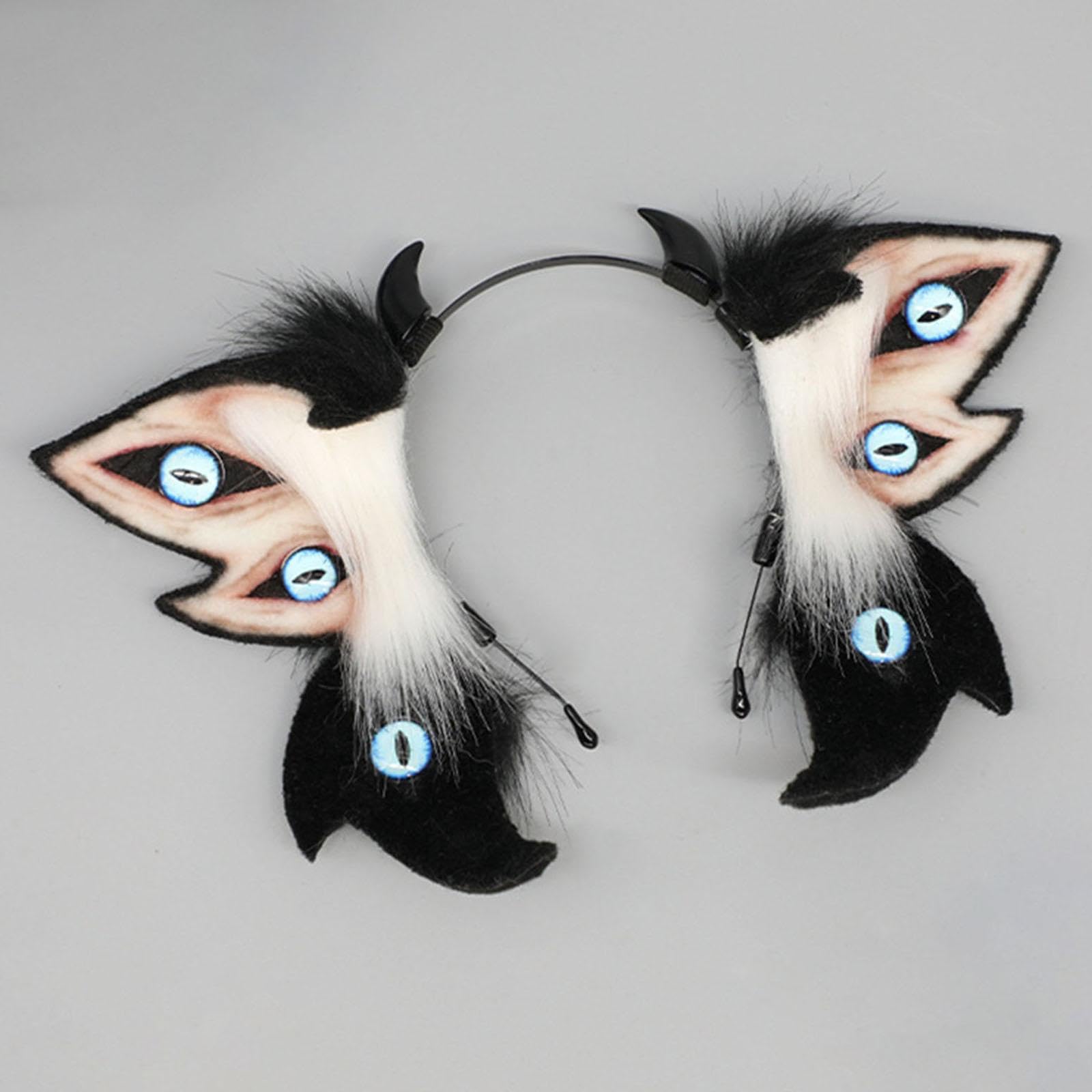 TISHITA Diadema con Orejas de Animales para Disfraces, Ideal para Fiestas Temáticas Y Festivales para Adultos.