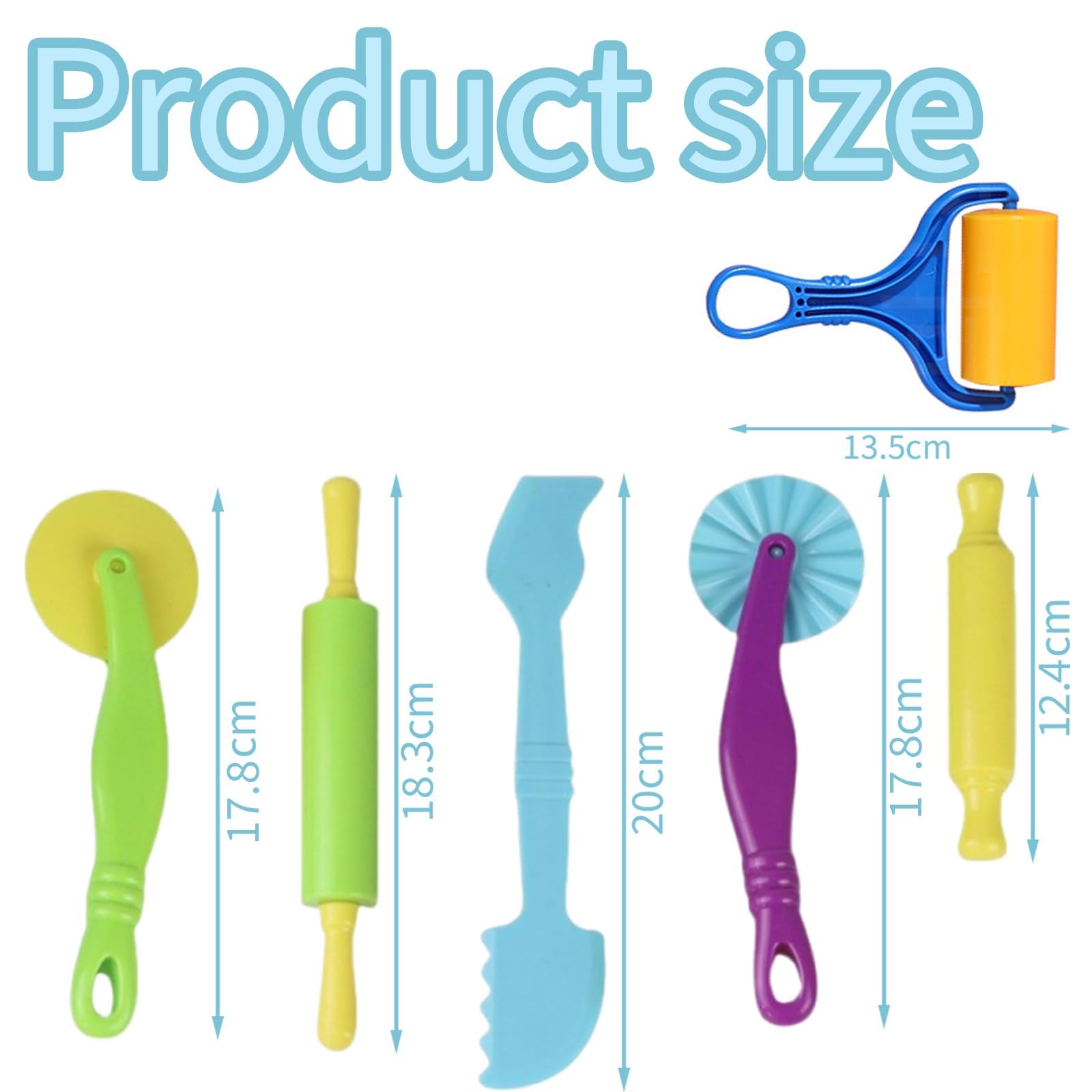 23 PCS Playdough Set Setplaydough Accessories, Play Dough Tools Smart Clay Dough Tools Playdough Tools, Rollers Cutters Extruders Kit, Play Dough is Family Friendly Small Toys Very Funny - Image 2