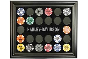 Harley-Davidson Poker Chip Collectors Frame 6927: Display Your Poker Chips in Style