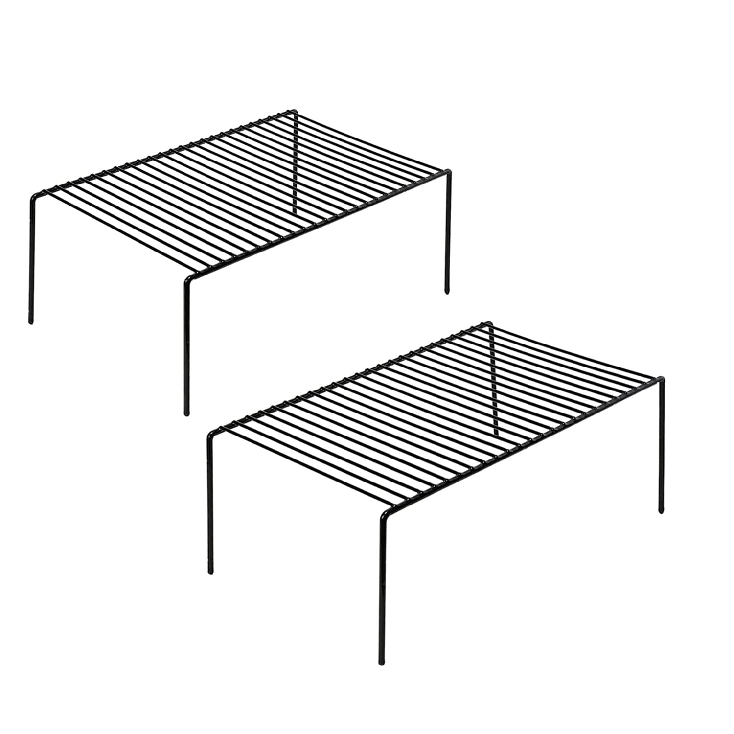 Redrubbit 2 Pack Large (15.7 x 9. 4 Inch) Cabinet Storage Shelf Rack, Rustproof Kitchen Counter and Cabinet Shelf, Storage Rack Organizer for Kitchen,