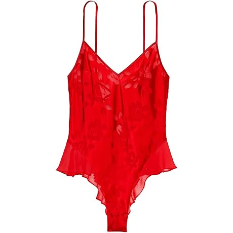 VS Archives Burnout Satin Teddy, Women's Lingerie (XS-XL)