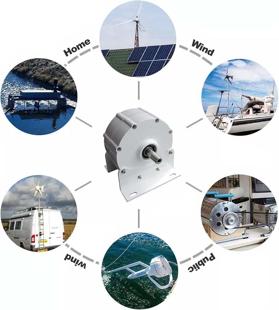 9000W Generatore a magneti permanenti trifase alternatore elettrico AC per turbine eoliche - Generatore di motori ad alta efficienza