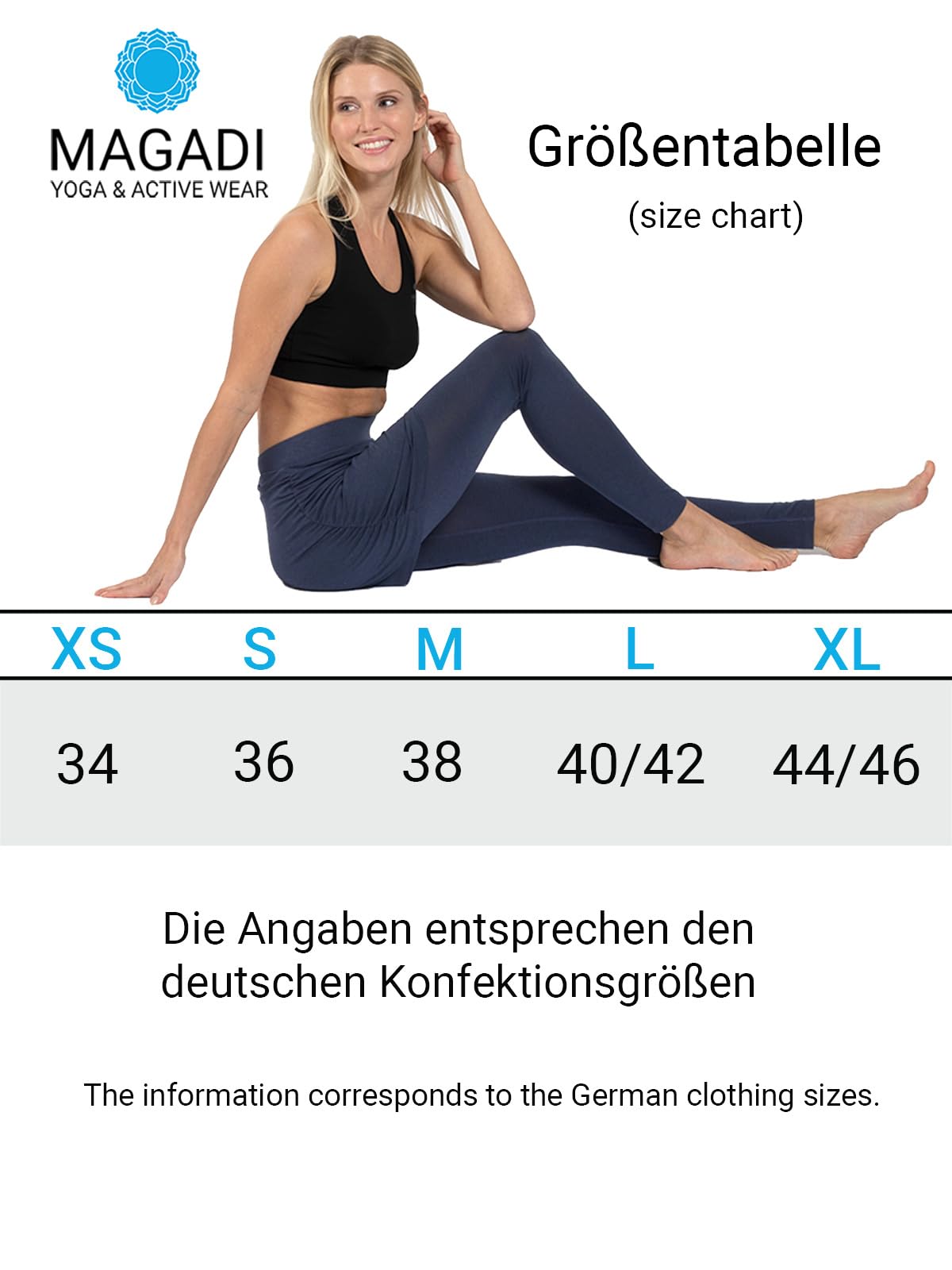 Magadi Yoga Rock Leggings Lara aus Naturmaterial