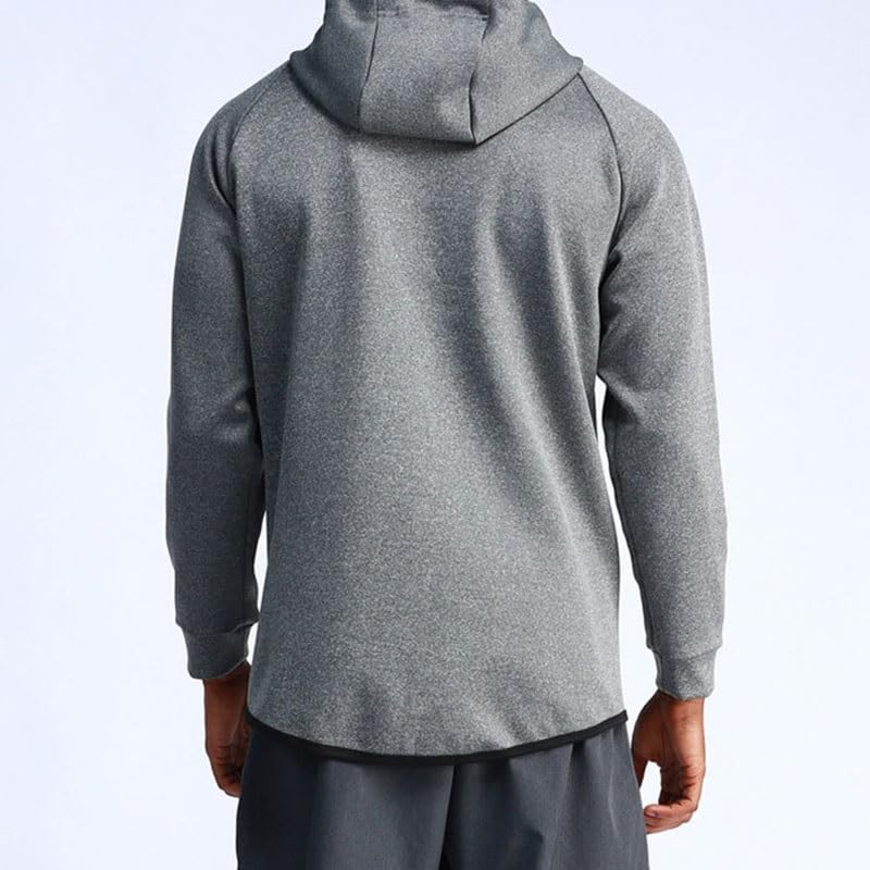 Solid Color Zipper Hooded Jacket Sports Long Sleeves Two-piece Set Suit Fashion Breathable