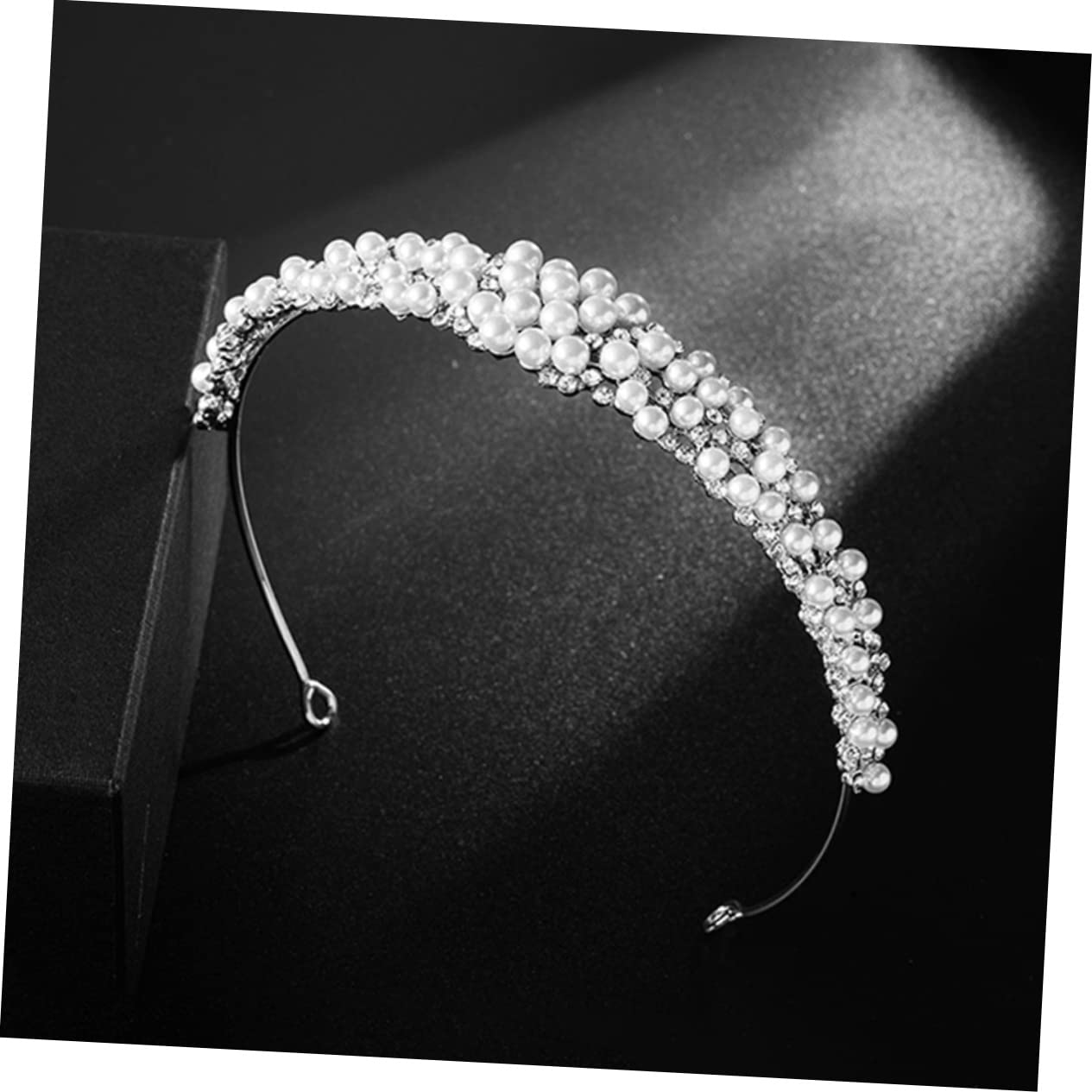 4 piezas accesorio para el pelo diadema nupcial AB diamantes de imitación accesorios para el cabello nupcial diademas de perlas para mujeres diademas brillantes para mujeres tocado de