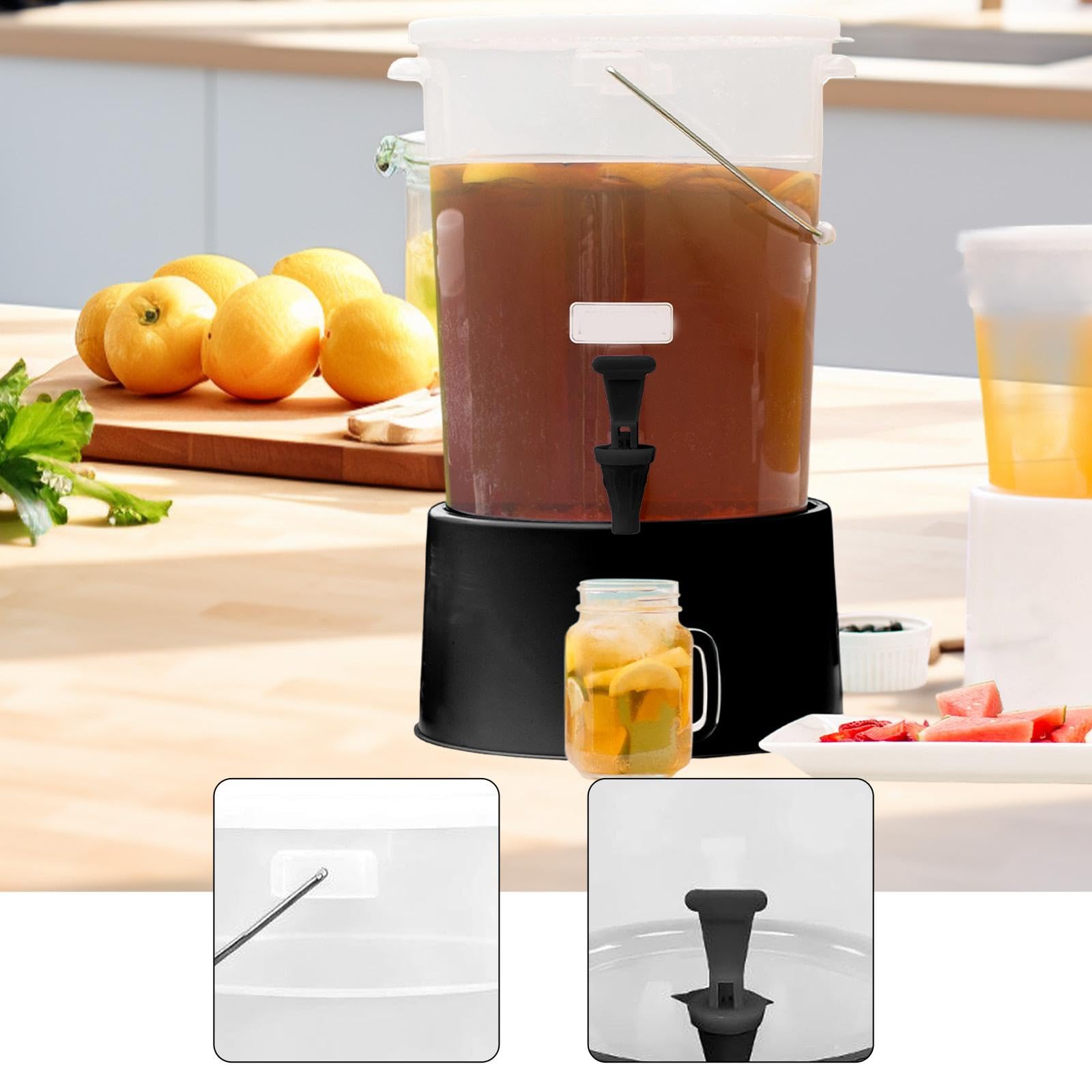 Baoblaze Dispensador de Bebidas para Catering. Base Robusta. Recipiente de Servicio Resistente al Desgaste. Dispensador de zumos para, hoteles y, 22l