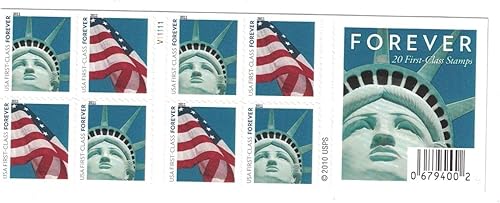 Miniatura 3 de Forever Stamps Lady Liberty y folleto de bandera de Estados Unidos de 20