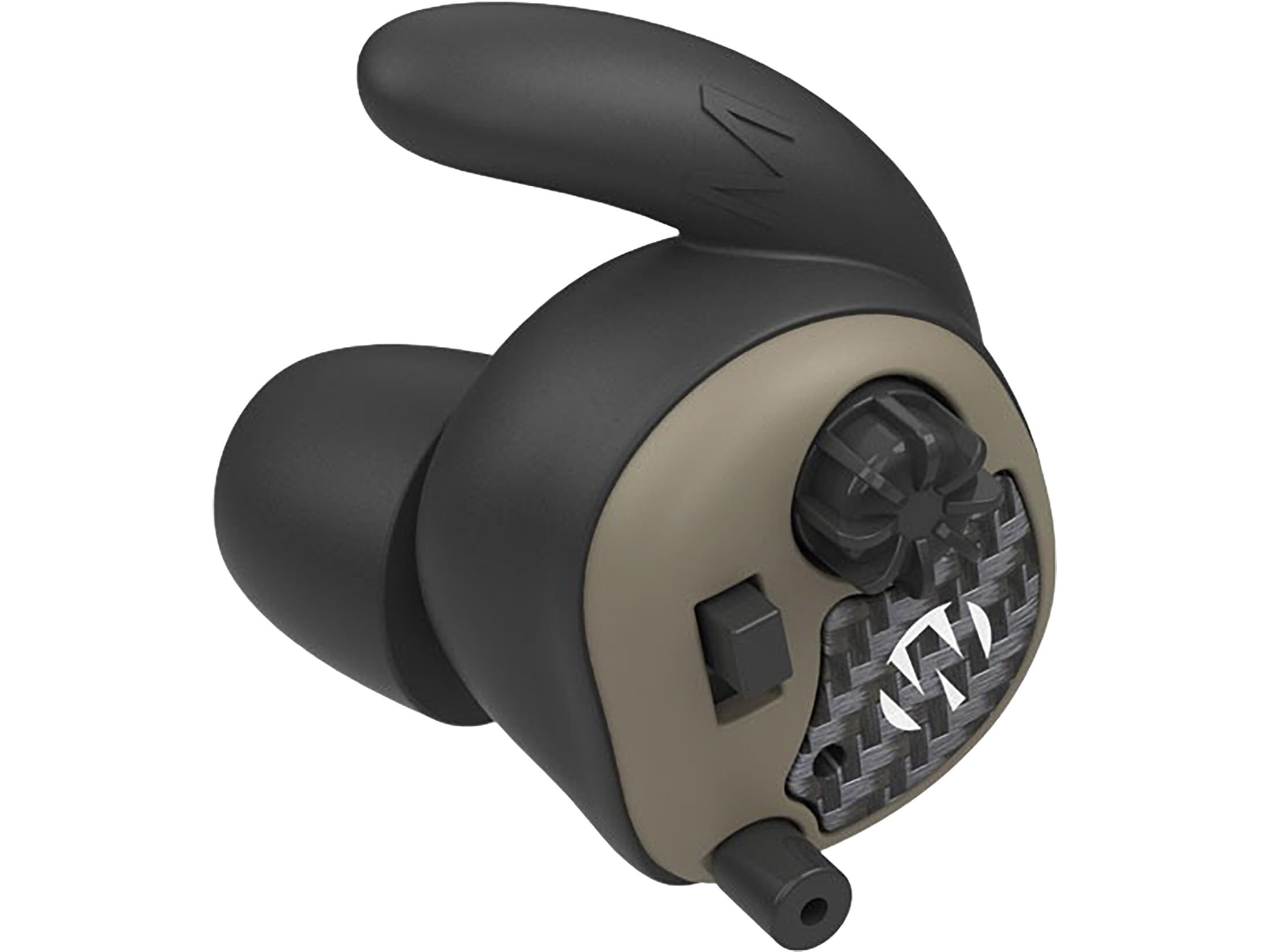 Walker's Silencer Elektronische Ohrstöpsel (NRR 25dB) Paar, Herren, Flache dunkle Erde