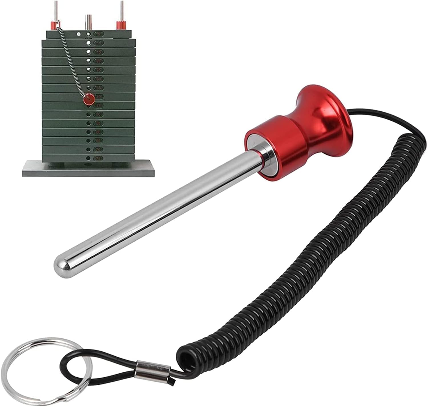 Red Hate Sport Weight Stack Pin,Universal Magnetic Weight Pin with Pull Rope Strength Training Equipment for Commercial Gym or Home Gym.