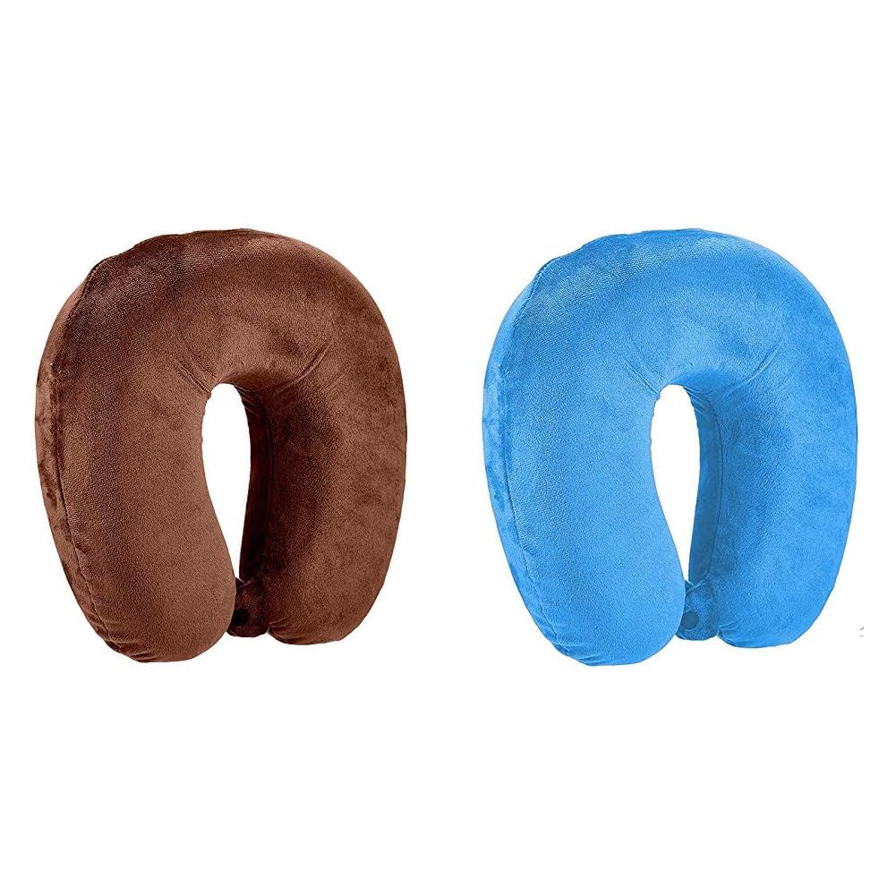MELVIS Premium Fabric Neck Pillow, Unisex U-Shaped Micro Fibre Soft Cushions Comfortable Head + Premium Fabric Neck Pillow, Unisex U-Shaped Micro Fibre Soft Cushions Comfortable Head Rest-image-20