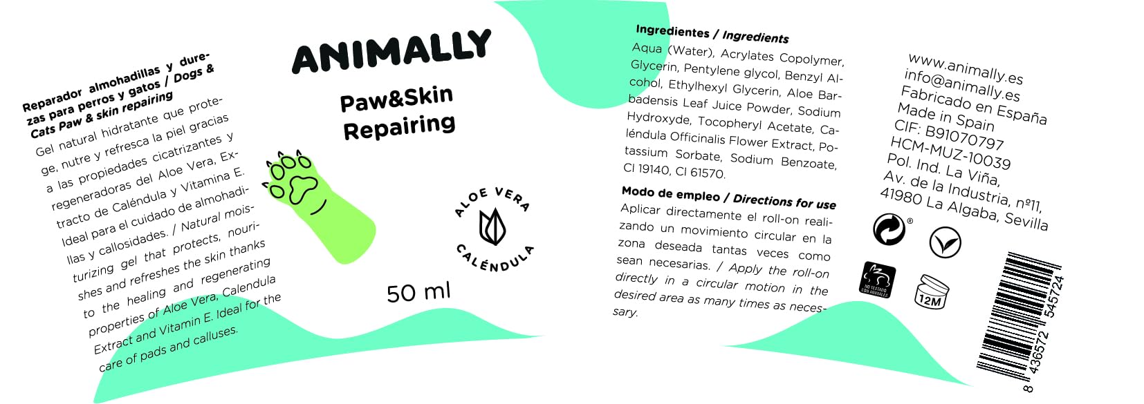Animally Paw&Skin Repairing 50 ml, transparent - Image 2