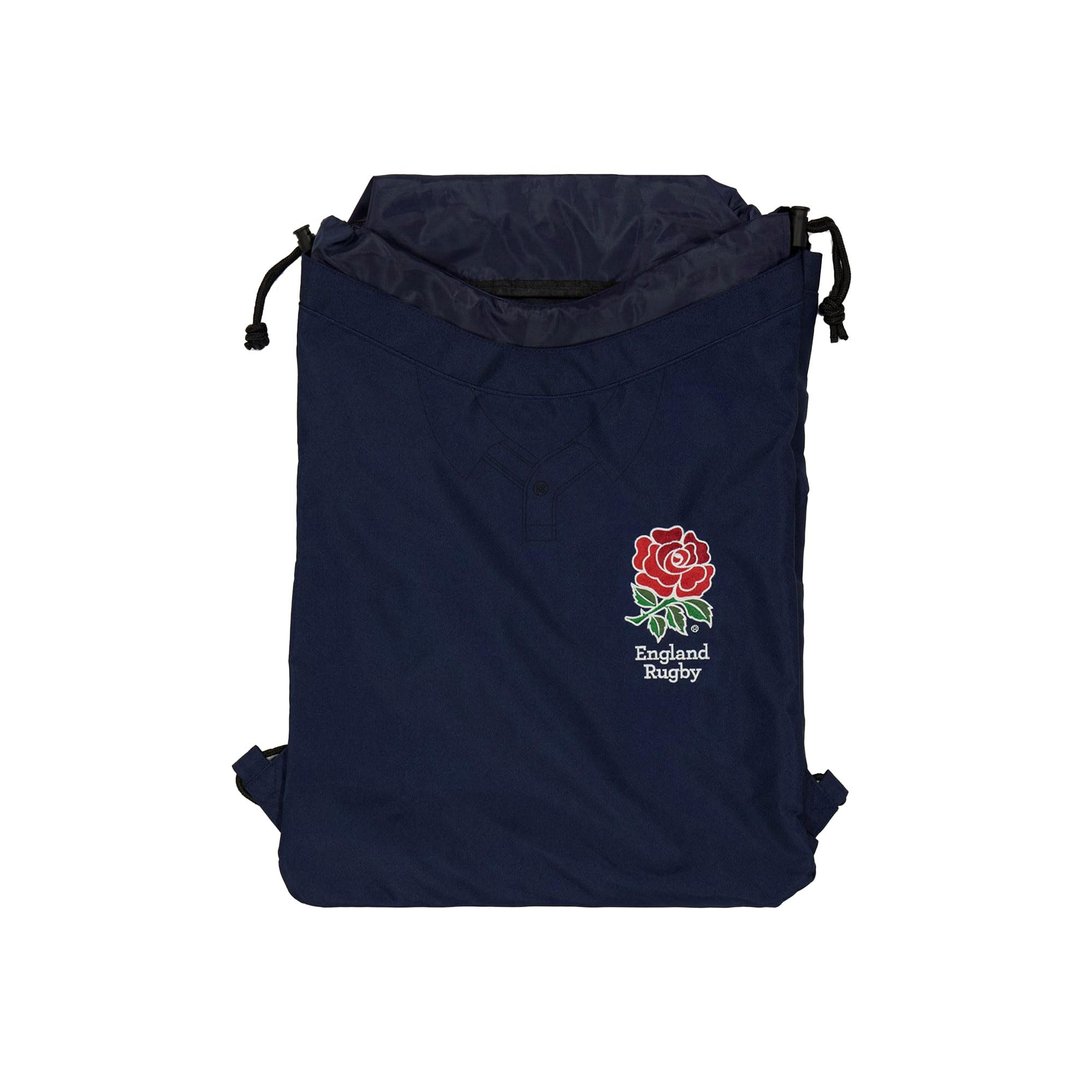 Beyond Happy Unisex Navy Official England Rugby Gym Sack - Drawstring Rfu Training Bag (Navy)