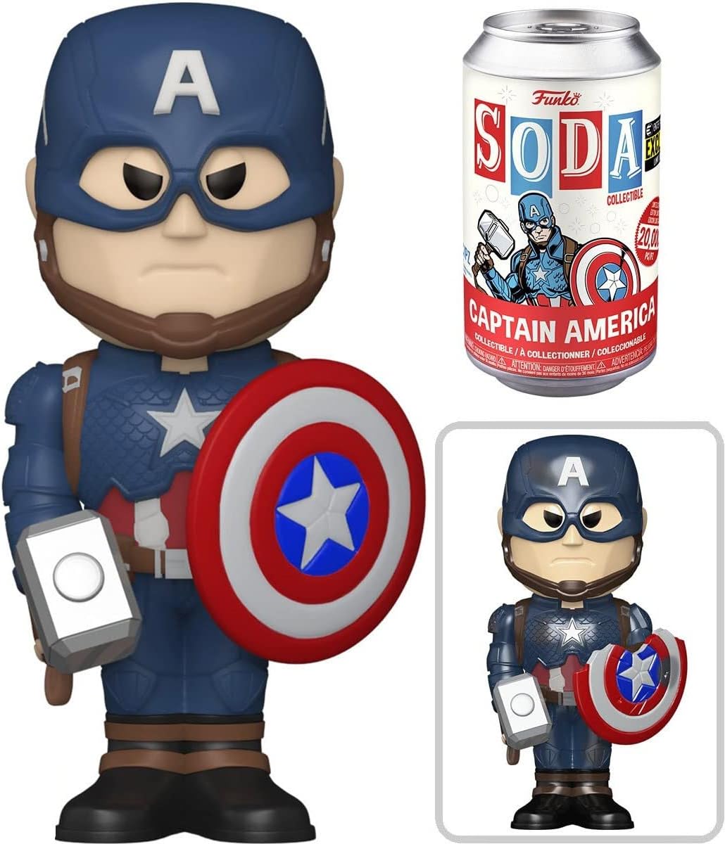 Avengers: Endgame Captain America Vinyl Soda Figure - Entertainment Earth Exclusive